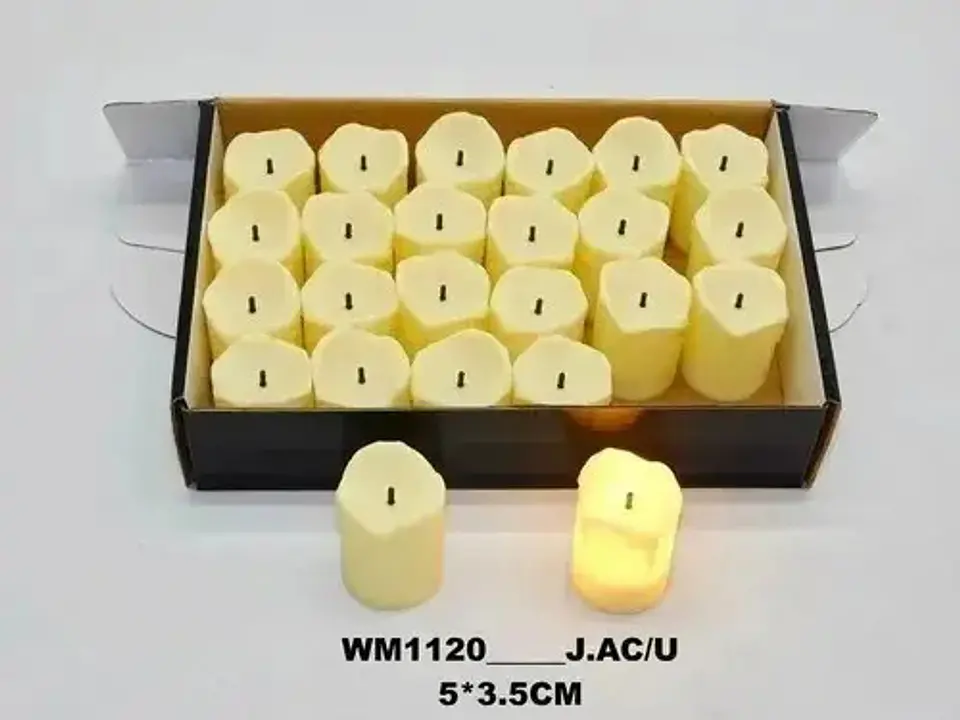 Luz Led Velas Veladora Eléctrica Eventos Luces Vela X 1und  3