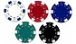 Paquete 50 Fichas Poker Casino Profesionales Livianas Juego  - Miniatura 5