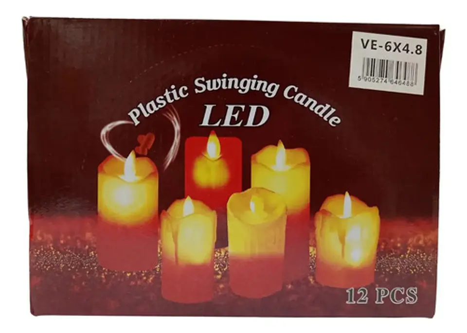 Luz Led Velas Veladora Eléctrica Eventos Luces Vela X 12und  2