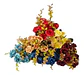 Ramo Plástico Flores Artificiales Adorno Decoración Plantas - Miniatura 3