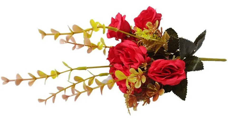 Ramo Plástico Flores Artificiales Adorno Decoración Plantas 8
