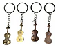 Llavero Violín Metálico Accesorios Moda Regalo Obsequio - Miniatura 1