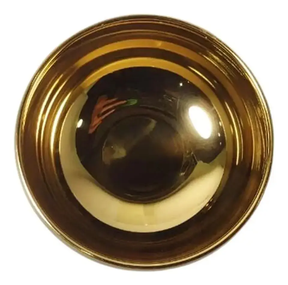 Bol Taza Vasija En Acero Dorada Brillante Utensilios Cocina  4