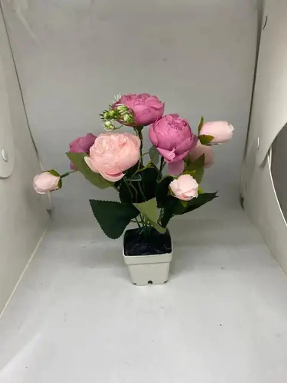 Decoración Centro De Mesa Ramo Rosas Mata Artificial  Flor  3