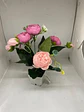 Decoración Centro De Mesa Ramo Rosas Mata Artificial  Flor  - Miniatura 6