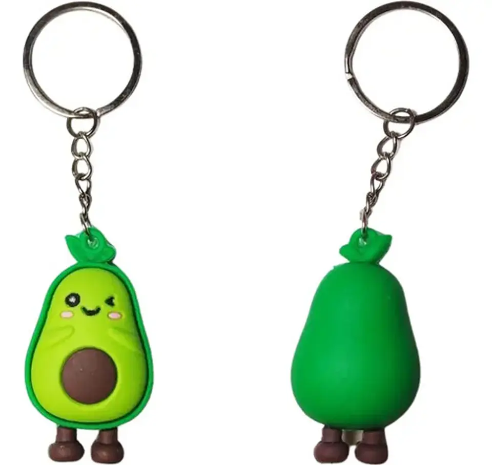 Llavero Aguacate Palta Goma Accesorios Moda Regalo Obsequio 1