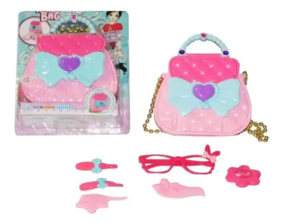 Bolso Cartera Maletín Niñas Princesa Accesorios 7pcs  Bj1326 4