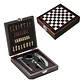 Ajedrez Caja Vino Sacacorchos Destapador Botellas Bar Botell - Miniatura 3