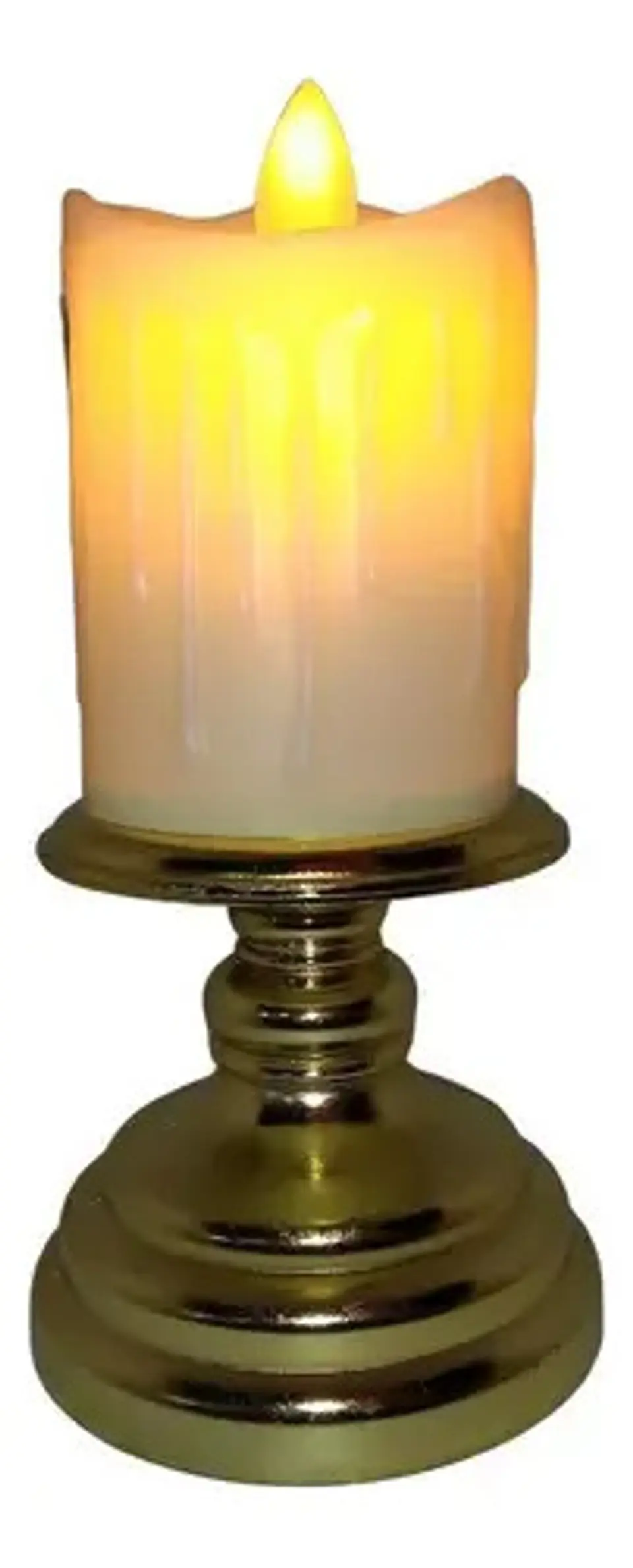 Velas Candelabro Vela Eléctrica Luz Led Eventos Fiestas 18cm 1