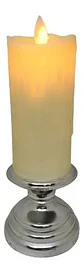 Velas Candelabro Vela Eléctrica Luz Led Eventos Fiestas 18cm - Miniatura 3