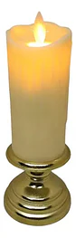 Velas Candelabro Vela Eléctrica Luz Led Eventos Fiestas 18cm - Miniatura 7