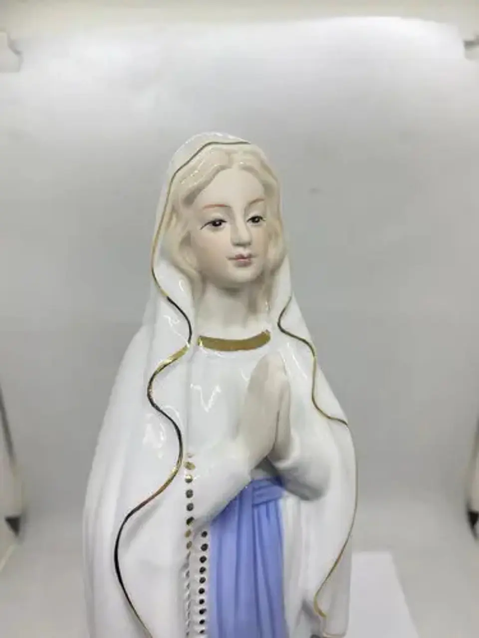 Virgen Del Rosario Estatuilla Cerámica Adorno Decoración  6