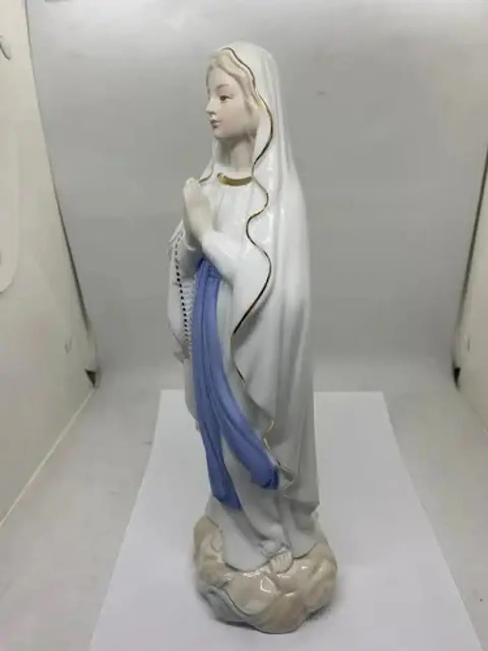 Virgen Del Rosario Estatuilla Cerámica Adorno Decoración  7