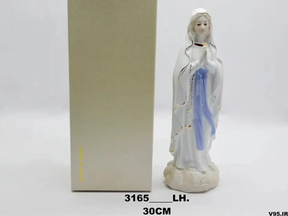 Virgen Del Rosario Estatuilla Cerámica Adorno Decoración  8