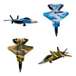 Avion  De Caza Fuerza Aerea Control Remoto Con Luces - Miniatura 2