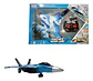 Avion  De Caza Fuerza Aerea Control Remoto Con Luces - Miniatura 4