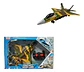 Avion  De Caza Fuerza Aerea Control Remoto Con Luces - Miniatura 5