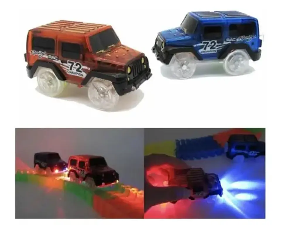 Magic Track Carro Luz Pista 56 Piezas Juguete Niños Regalo 4
