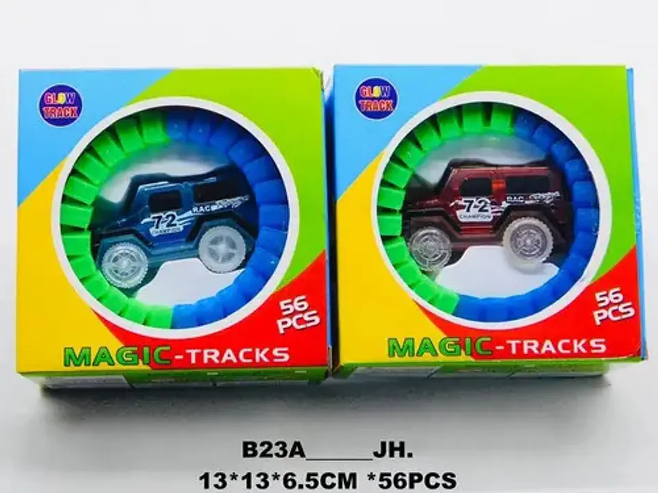Magic Track Carro Luz Pista 56 Piezas Juguete Niños Regalo 5