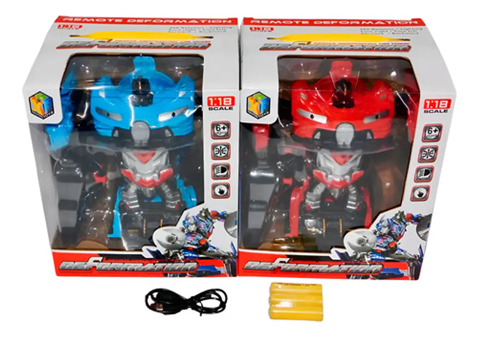 Transfoermes Auto Carro Control Remoto Robot Juguete Niños  1