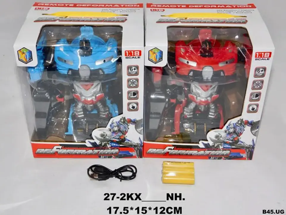 Transfoermes Auto Carro Control Remoto Robot Juguete Niños  3