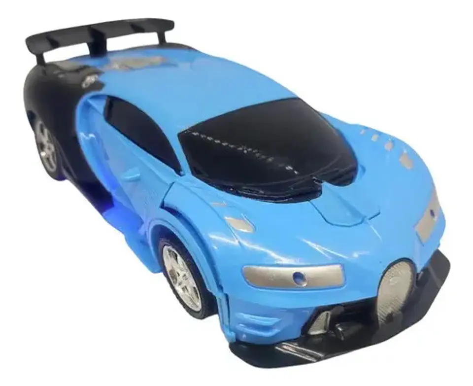 Robot Carro Control Recargable Luz Juguete Transformers 1:18 5