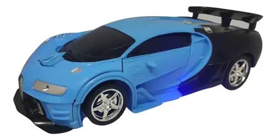 Robot Carro Control Recargable Luz Juguete Transformers 1:18 6