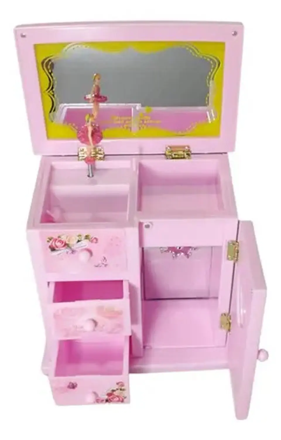 Joyero Musical Armario Espejo Obsequio Regalo Niñas Pequeñas 2