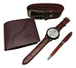 Estuche De Lujo Hombre Regalo Padre Reloj Correa Billetera - Miniatura 1
