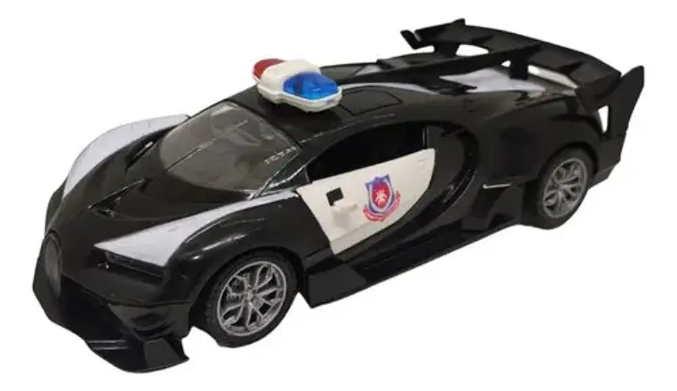 Carro Loco  Policía Luces Sonido Coche Camioneta 4 X 4 Auto  3