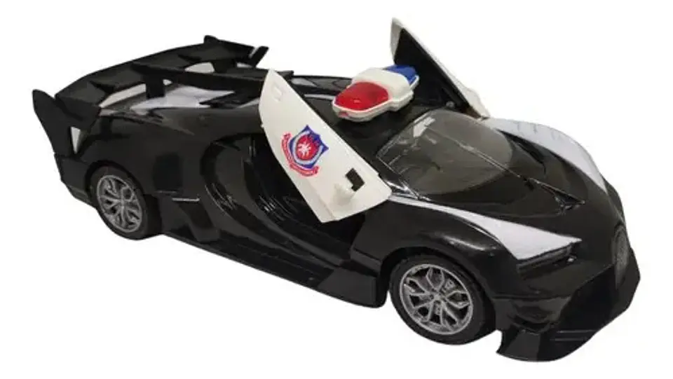 Carro Loco  Policía Luces Sonido Coche Camioneta 4 X 4 Auto  4