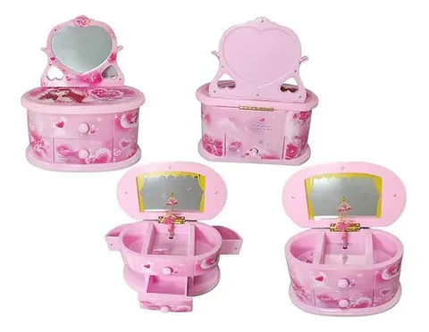 Joyero Musical Cajón Espejo Muñeca Bailarina Regalo Niña