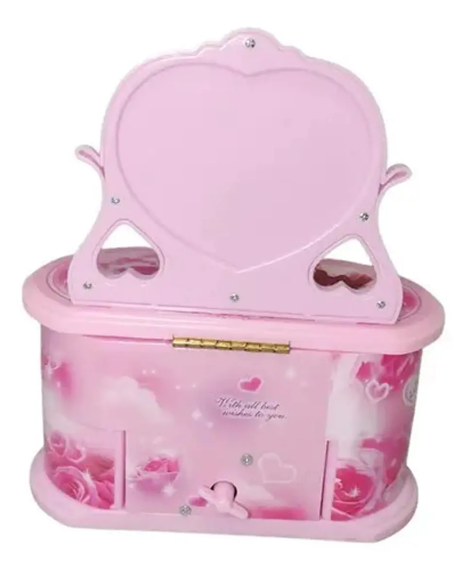 Joyero Musical Cajón Espejo Muñeca Bailarina Regalo Niña 5