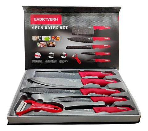 Cocina Set De Cuchillos Juego X6 Chef Picador Cuchillo Corta