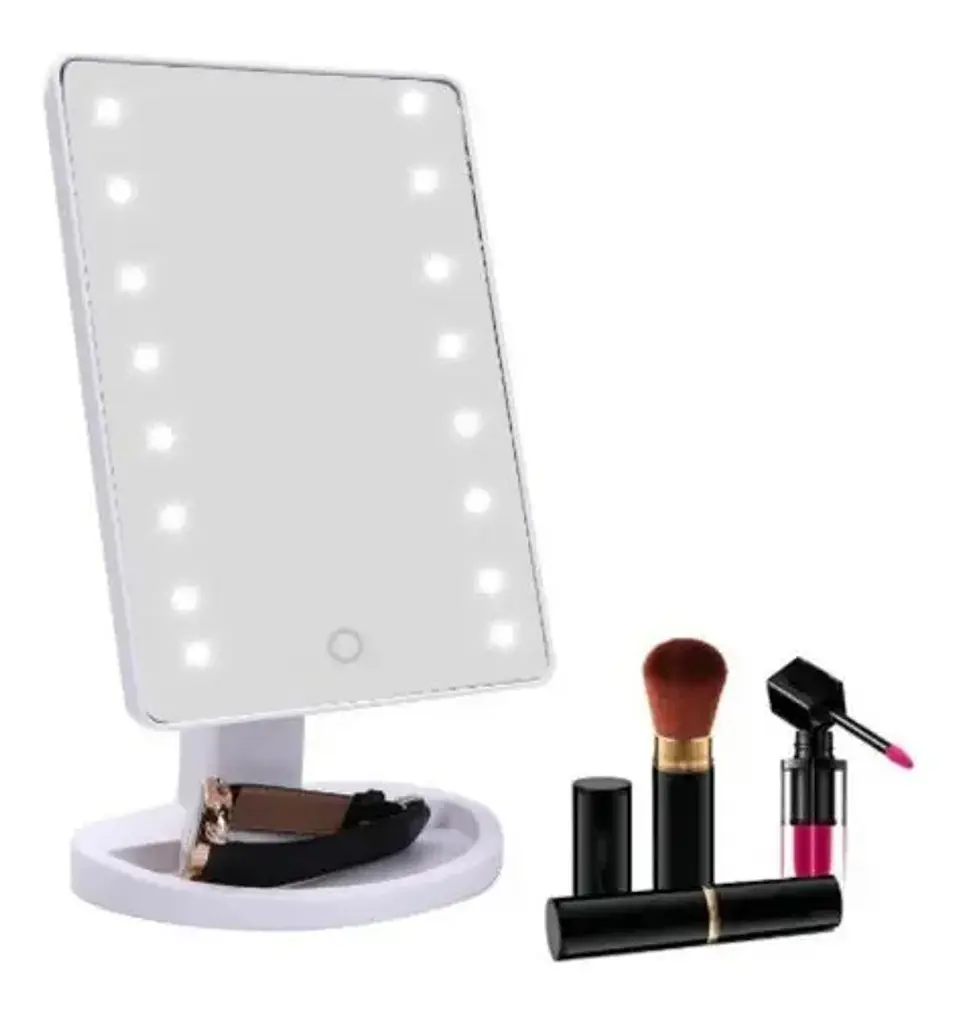 Espejo Luz Led Pantalla Táctil Touch Maquillaje Tocador F01a 4