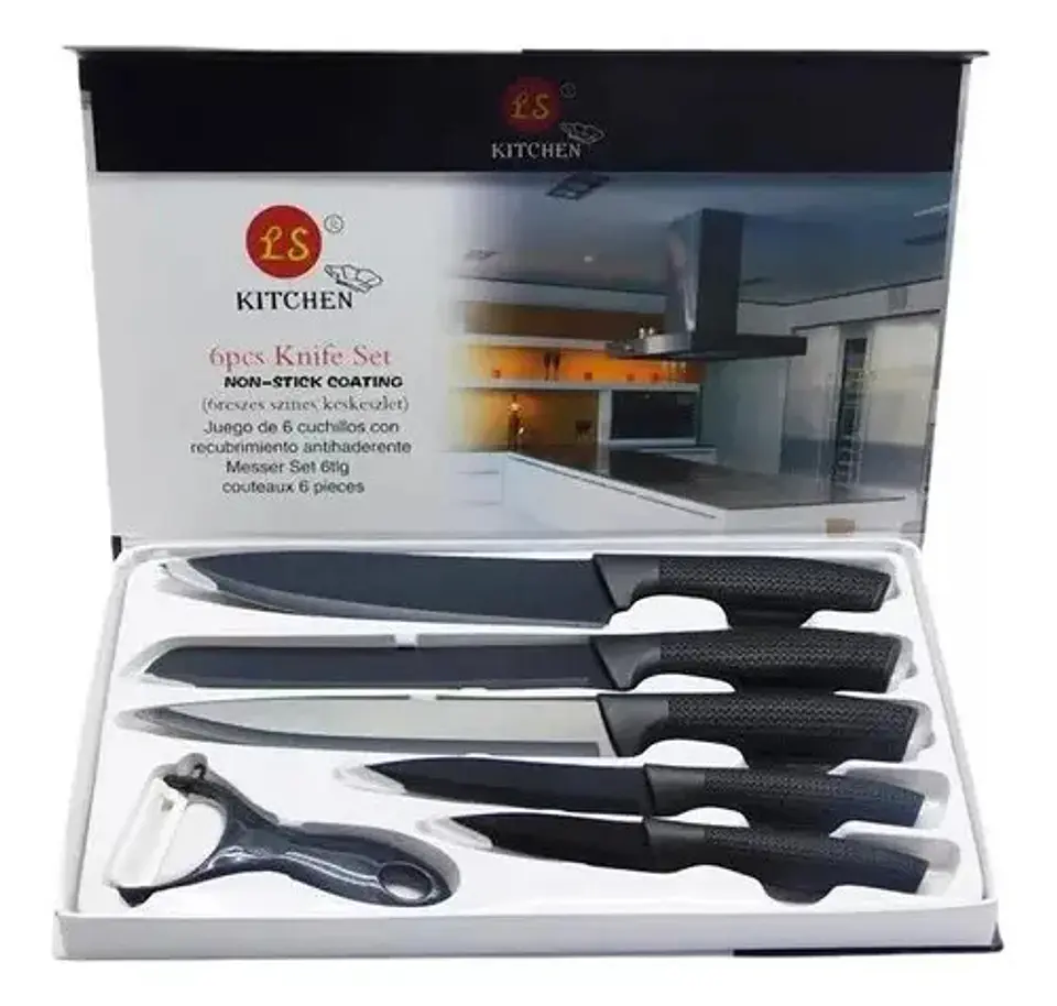 Cuchillo Set De Cuchillos Juego X6 Chef Cocina Picador   1