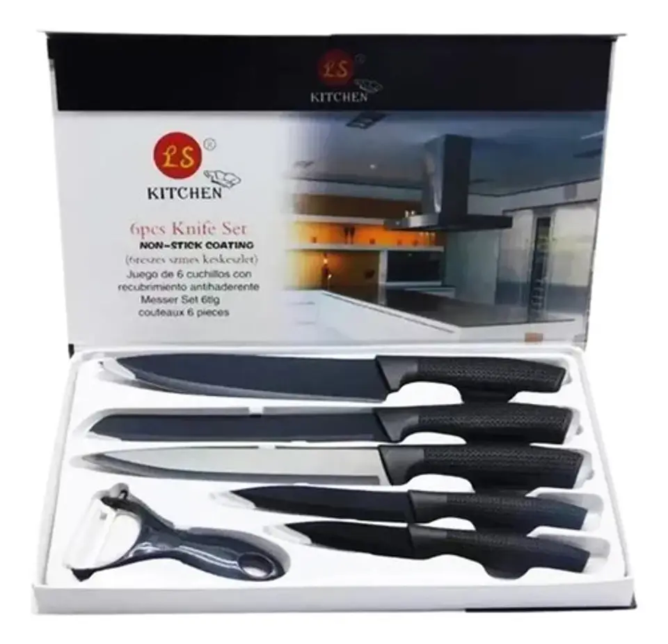 Cuchillo Set De Cuchillos Juego X6 Chef Cocina Picador   2