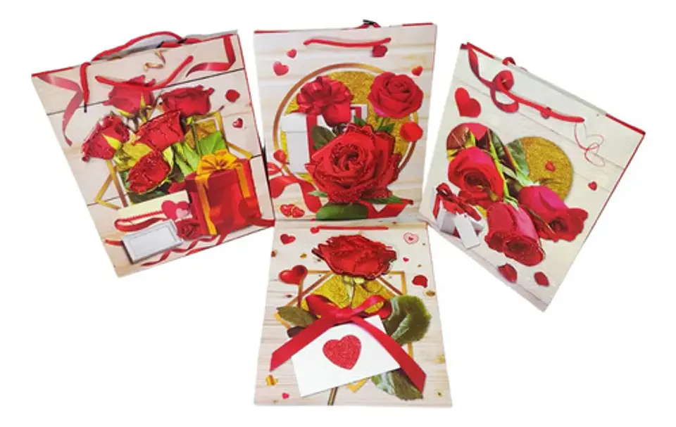 Bolsa Mediana Para Regalo De San Valentín Con Relieve 2