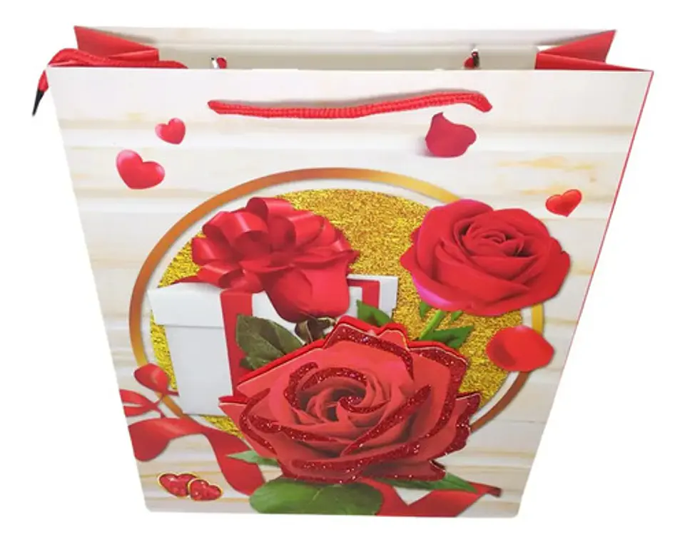 Bolsa Mediana Para Regalo De San Valentín Con Relieve 3