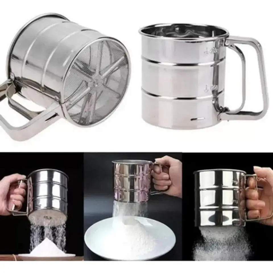 Colador Cernidor Harina Tamizar Azúcar Glas Utensilio Cocina 1