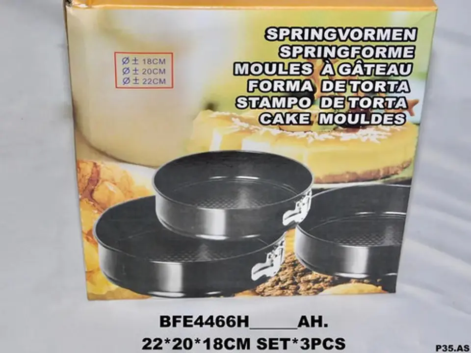 Repostería Moldes Pasteles Juego 3 Redondos Molde Hornear 6