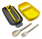 Portacomidas Lonchera Plástico Recipiente Cubiertos Cocina  - Miniatura 2