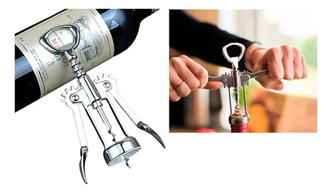 Destapador Sacacorchos Abrelatas Vino Botellas Cocina  