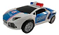 Carro Loco Policía Luces Sonidos Movimientos Niños Regalo - Miniatura 3