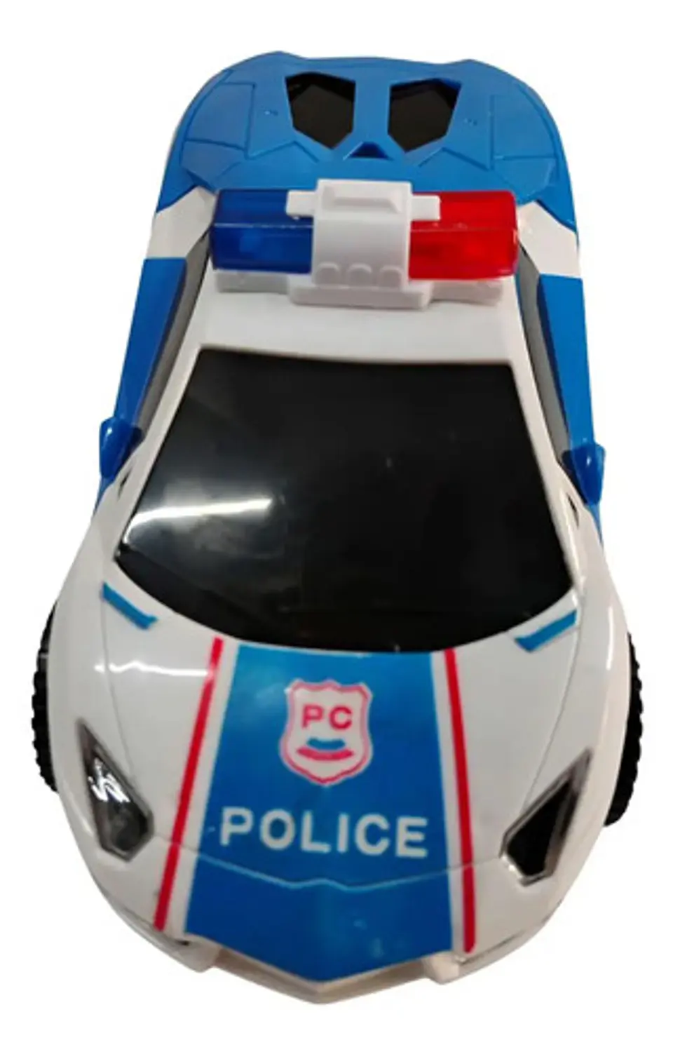 Carro Loco Policía Luces Sonidos Movimientos Niños Regalo 4