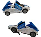 Carro Loco Policía Luces Sonidos Movimientos Niños Regalo - Miniatura 5
