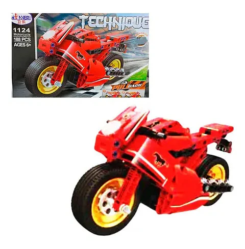 Bloques Fichas Moto Armable Armo Todo 188pcs