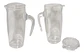 Vaso Jarra Pocillo Transparente 500ml Con Tapa Cocina - Miniatura 1