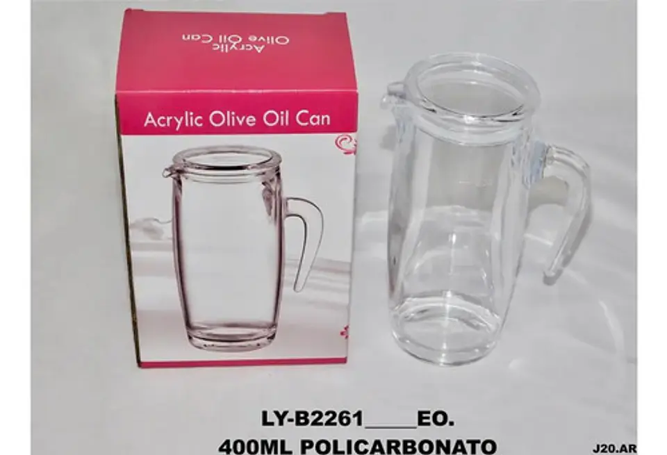 Vaso Jarra Pocillo Transparente 500ml Con Tapa Cocina 4