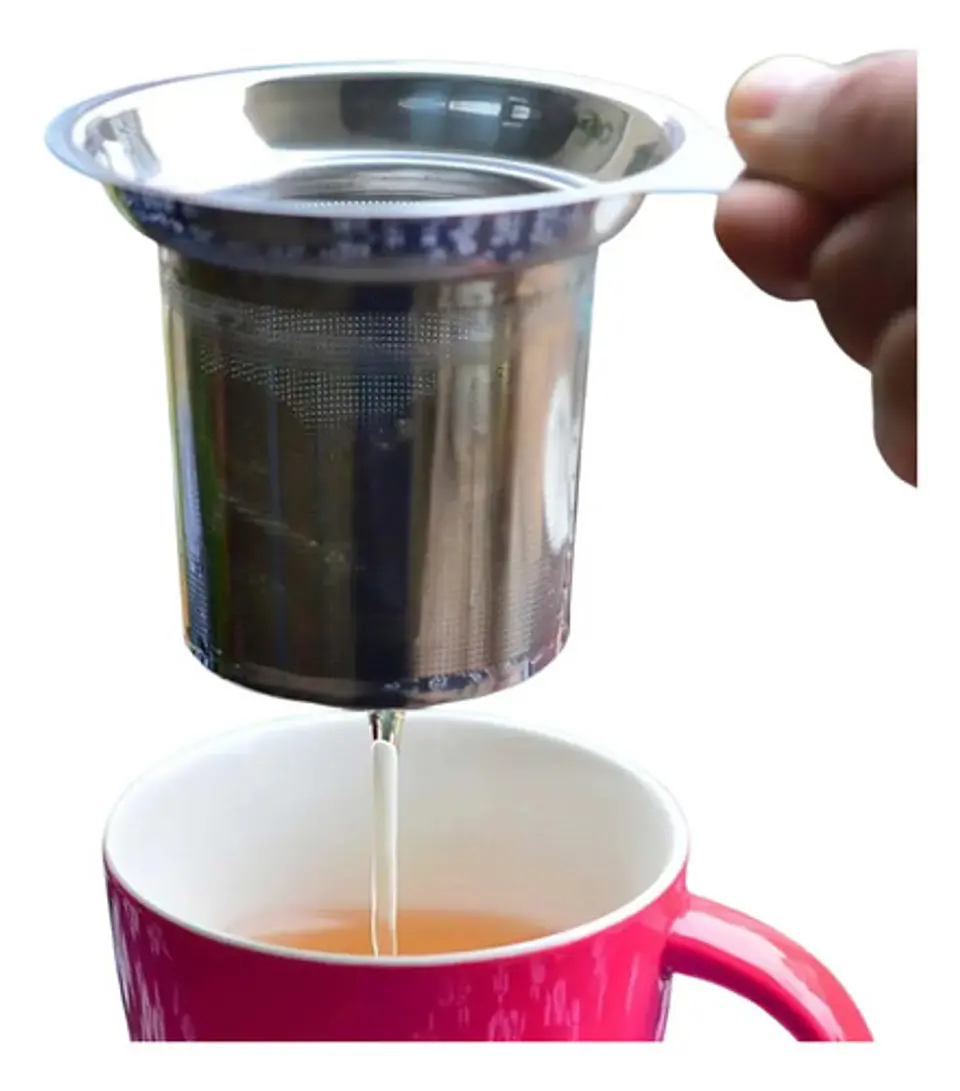 Filtro Colador De Té De Acero Inoxidable Cestas  Taza Malla 2